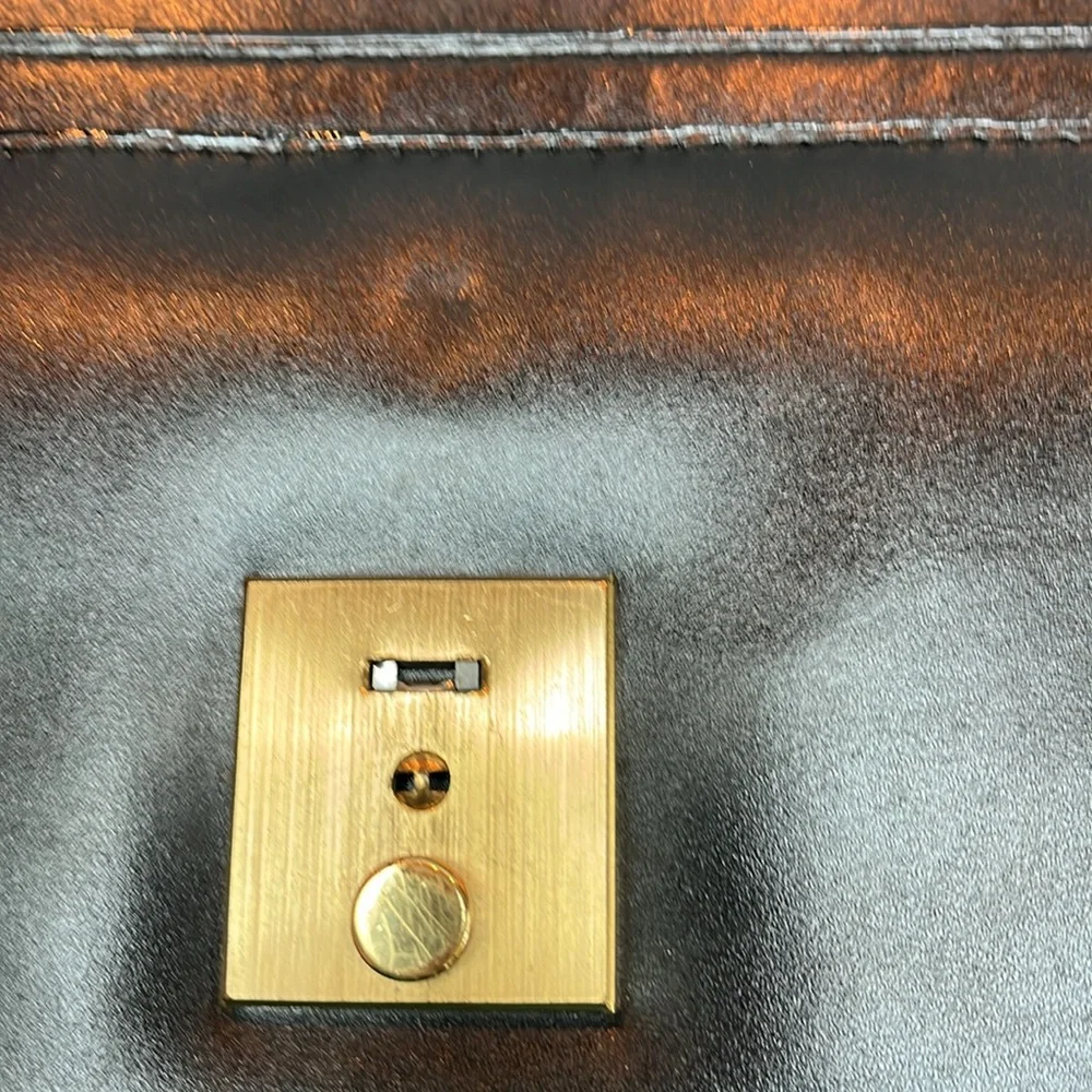 Heritage Black Leather Briefcase